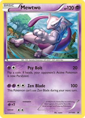 Mewtwo - XY100 card from XY Promos