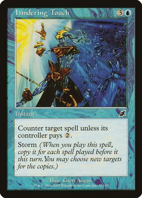 Hindering Touch card from Scourge
