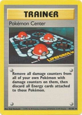 Pokemon Center card from Base Set