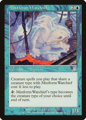 Mistform Warchief card from Scourge