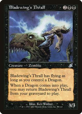 Bladewing's Thrall card from Scourge