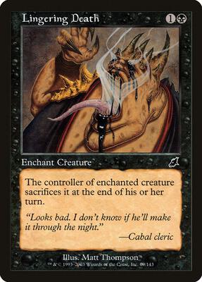 Lingering Death card from Scourge