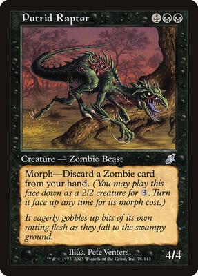 Putrid Raptor card from Scourge