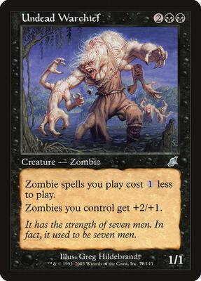 Undead Warchief card from Scourge