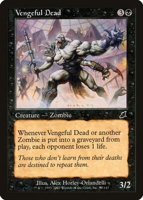 Vengeful Dead card from Scourge