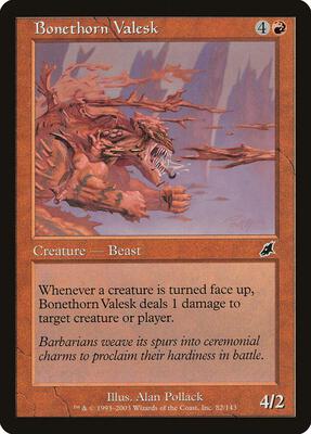 Bonethorn Valesk card from Scourge