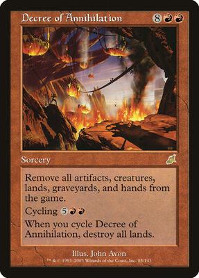 Decree of Annihilation card from Scourge