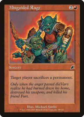 Misguided Rage card from Scourge