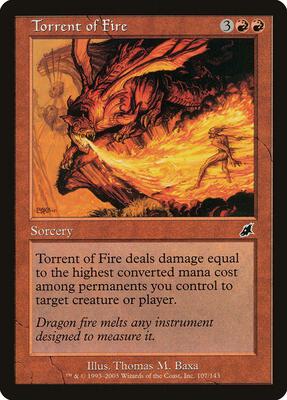 Torrent of Fire card from Scourge