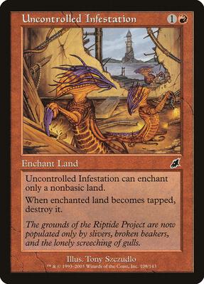 Uncontrolled Infestation card from Scourge