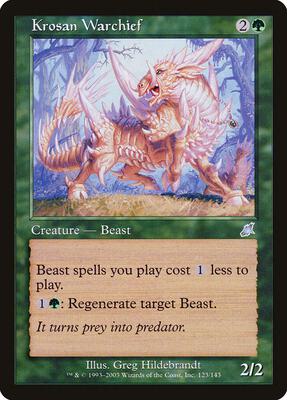Krosan Warchief card from Scourge