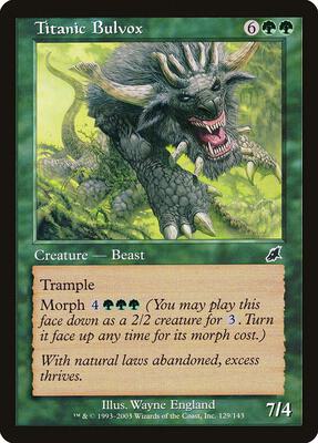 Titanic Bulvox card from Scourge