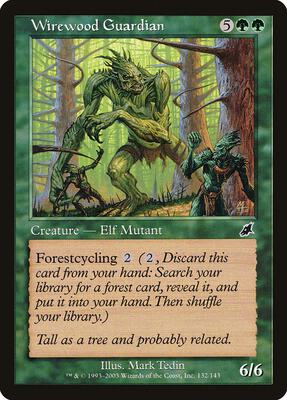 Wirewood Guardian card from Scourge