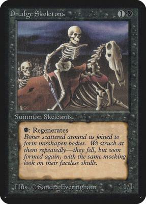 Drudge Skeletons card from Alpha Edition