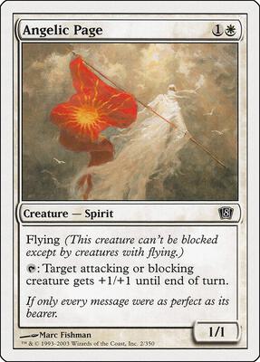 Angelic Page card from 8th Edition