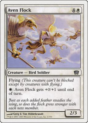 Aven Flock card from 8th Edition