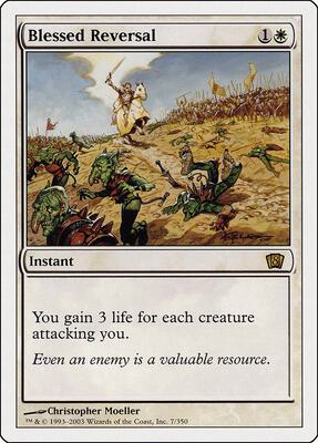 Blessed Reversal card from 8th Edition