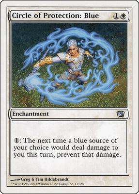 Circle of Protection: Blue card from 8th Edition