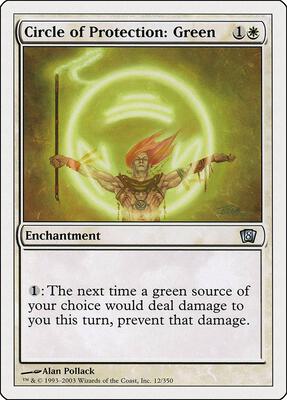 Circle of Protection: Green card from 8th Edition