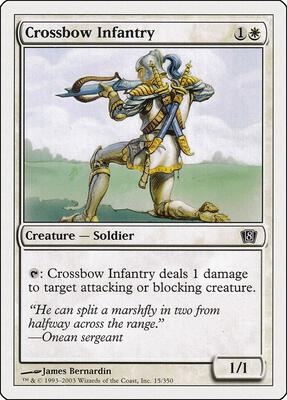 Crossbow Infantry card from 8th Edition