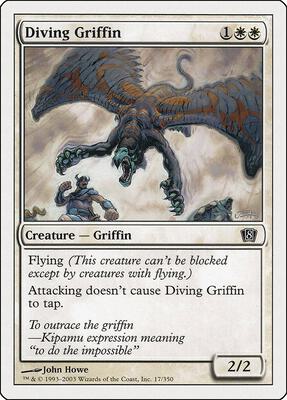 Diving Griffin card from 8th Edition