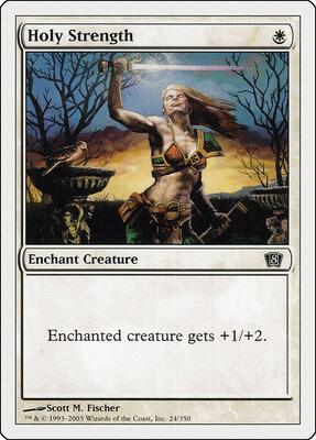 Holy Strength card from 8th Edition