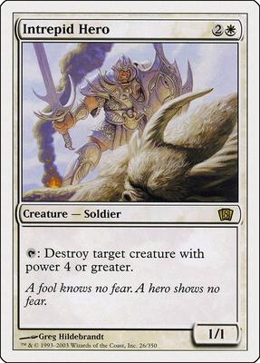 Intrepid Hero card from 8th Edition
