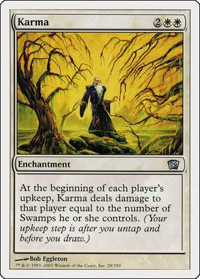 Karma card from 8th Edition