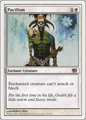 Pacifism card from 8th Edition