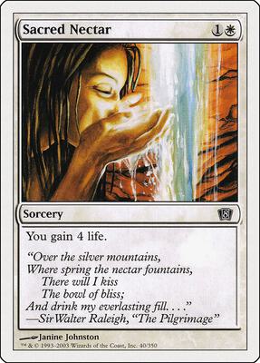 Sacred Nectar card from 8th Edition