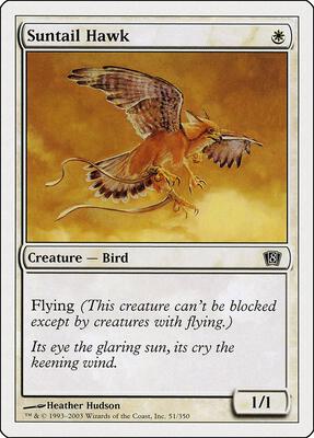 Suntail Hawk card from 8th Edition