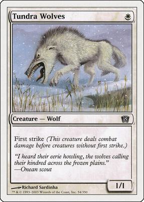 Tundra Wolves card from 8th Edition