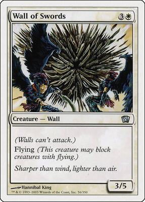 Wall of Swords card from 8th Edition