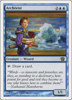 Archivist card from 8th Edition