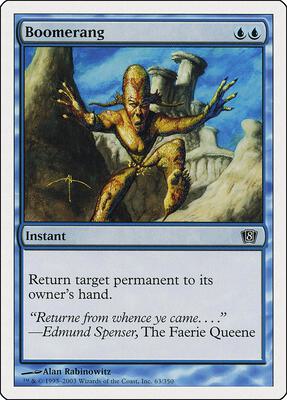 Boomerang card from 8th Edition