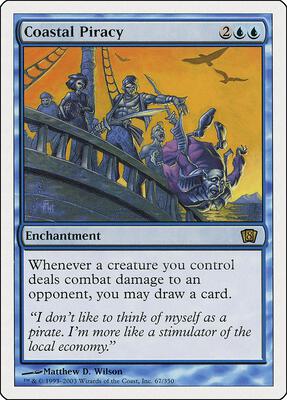 Coastal Piracy card from 8th Edition