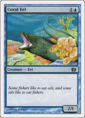 Coral Eel card from 8th Edition
