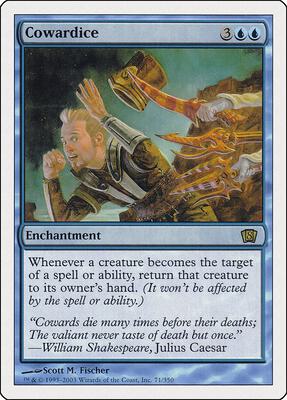 Cowardice card from 8th Edition