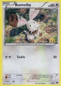 Bunnelby - 10/12 card from McDonald's Promos 2014