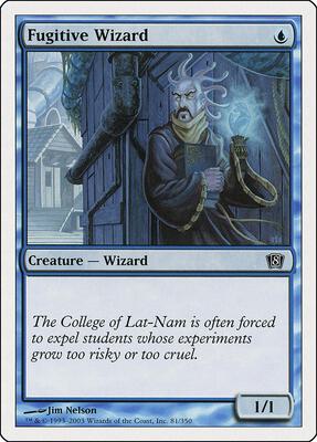 Fugitive Wizard card from 8th Edition