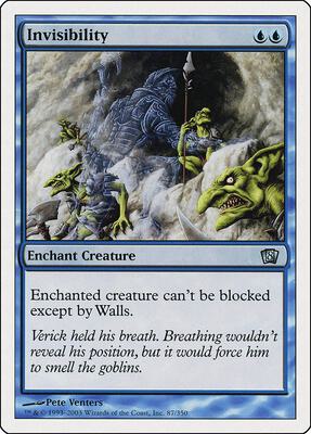 Invisibility card from 8th Edition
