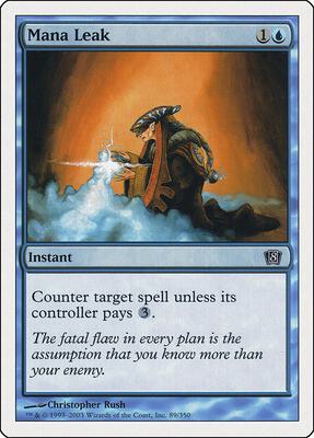 Mana Leak card from 8th Edition