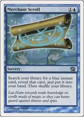 Merchant Scroll card from 8th Edition