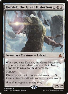 Kozilek, the Great Distortion card from Oath of the Gatewatch