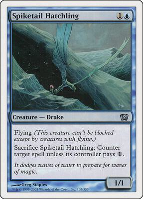 Spiketail Hatchling card from 8th Edition