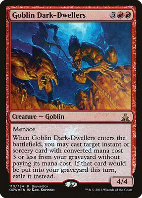 Goblin Dark-Dwellers card from Buy-A-Box Promos