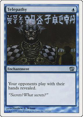 Telepathy card from 8th Edition