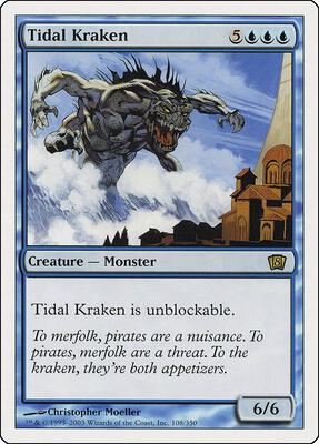 Tidal Kraken card from 8th Edition