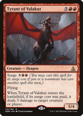 Tyrant of Valakut card from Oath of the Gatewatch
