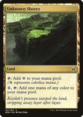 Unknown Shores card from Oath of the Gatewatch